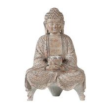 Load image into Gallery viewer, Buddha Statue Outdoor Solar Lamp Decoration Courtyard Garden New Chinese Buddha Zen Living Room Office Porch Decoration Resin
