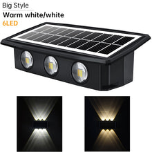 Load image into Gallery viewer, Decorative Solar Wall Lights Auto ON/Off Solar Garden Step Stair Lights IP65 Waterproof RGB White/Warm White Outdoor Solar Light
