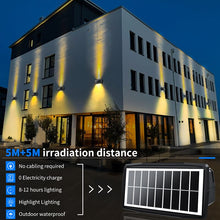 Load image into Gallery viewer, Decorative Solar Wall Lights Auto ON/Off Solar Garden Step Stair Lights IP65 Waterproof RGB White/Warm White Outdoor Solar Light
