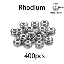 Load image into Gallery viewer, 200-400Pcs CCB Multiple Styles Charm Spacer Beads Wheel Bead Flat Round Loose Beads For DIY Jewelry Making Supplies Accessories
