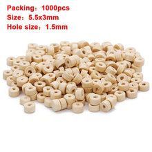 Load image into Gallery viewer, 20-500pcs/Lot 12mm Vintage Natural Big Hole Wooden Beads For Necklace Bracelet Charms for Diy Jewelry Making Hair Accessories
