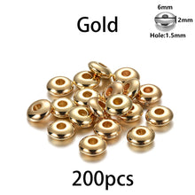 Load image into Gallery viewer, 200-400Pcs CCB Multiple Styles Charm Spacer Beads Wheel Bead Flat Round Loose Beads For DIY Jewelry Making Supplies Accessories
