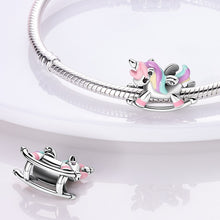 Load image into Gallery viewer, 925 Sterling Silver Colorful Lovely Pets Cat Dangle Sunflower Butterfly Sloth Charms Beads Fit Pandora Bracelet Necklace Jewelry
