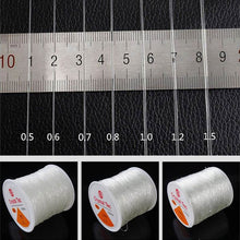 Load image into Gallery viewer, 100m Strong Elastic Crystal Beading Thread Cord Jewelry Making Necklace Bracelet DIY Beads String Stretchable Thickness 0.4-1mm
