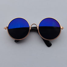 Load image into Gallery viewer, Lovely Vintage Round Cat Sunglasses Reflection Eye wear glasses For Small Dog Cat Pet Photos Pet Products Props Accessories
