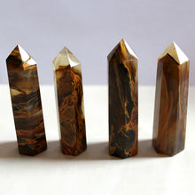 Load image into Gallery viewer, 60-90mm Natural Yellow Red Smelting Lemurian Citrine Quartz Crystal Point Hexagonal Wand
