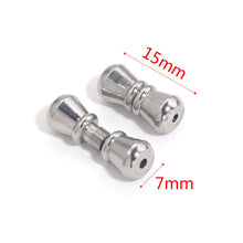 Load image into Gallery viewer, 5pcs Stainless Steel Screw Clasps Barrel Screw Clasp Cylinder Fasteners Buckles Closed for Bracelet Jewelry Making Supplies DIY
