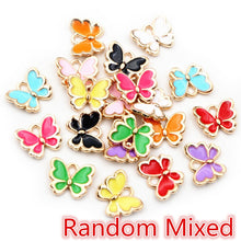 Load image into Gallery viewer, 20pcs 10x13mm Lovely Butterfly Charms Pendant Enamel Small Alloy Charms DIY Jewelry Making Accessories for Necklace Bracelet
