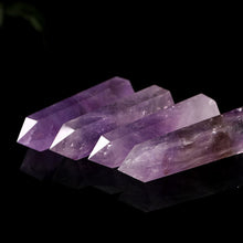 Load image into Gallery viewer, 60-70mm Natural Brazilian Amethyst Quartz Crystal Point Obelisk Hexagonal Wand
