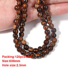 Load image into Gallery viewer, 20-500pcs/Lot 12mm Vintage Natural Big Hole Wooden Beads For Necklace Bracelet Charms for Diy Jewelry Making Hair Accessories
