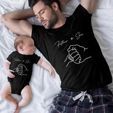 Load image into Gallery viewer, Father and Son Family Matching Shirts Cotton Dad and Me Kids T-shirt Baby Rompers Perfect Gift for Father Day Family Outfits
