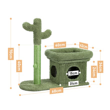 Load image into Gallery viewer, Cute Cactus Pet Cat Tree Toy with Ball Scratching Post for Cat Kitten Climbing
