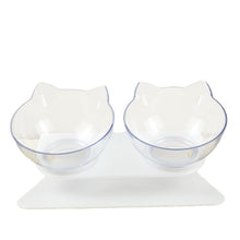 Load image into Gallery viewer, Double Cat Bowl With Stand Non Slip Protect Cervical Vertebra
