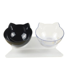 Load image into Gallery viewer, Double Cat Bowl With Stand Non Slip Protect Cervical Vertebra
