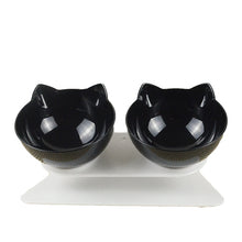 Load image into Gallery viewer, Double Cat Bowl With Stand Non Slip Protect Cervical Vertebra
