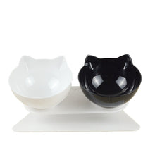 Load image into Gallery viewer, Double Cat Bowl With Stand Non Slip Protect Cervical Vertebra
