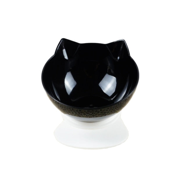 Double Cat Bowl With Stand Non Slip Protect Cervical Vertebra