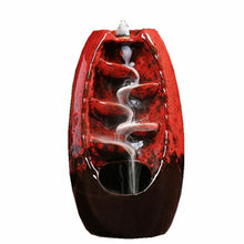 Load image into Gallery viewer, Ceramic Mountain River Waterfall Smoke Incense Burner
