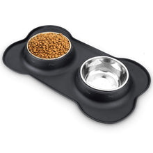 Load image into Gallery viewer, Dog Puppy Cat Feed Stainless Steel Dish Pet Drinking Bowl
