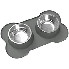 Load image into Gallery viewer, Dog Puppy Cat Feed Stainless Steel Dish Pet Drinking Bowl
