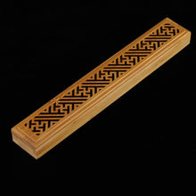 Load image into Gallery viewer, Bamboo Wooden Box Incense Stick Holder and Burner
