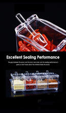 Load image into Gallery viewer, 1set New Kitchen Organizer Storage Boxes Spices Seasoning Jar Transparent
