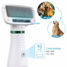 Load image into Gallery viewer, 1pcs 2-In-1 Portable Dog Dryer Dog Hair Dryer And Comb Brush Pet Grooming
