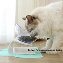 Load image into Gallery viewer, Double Cat Bowl With Stand Non Slip Protect Cervical Vertebra
