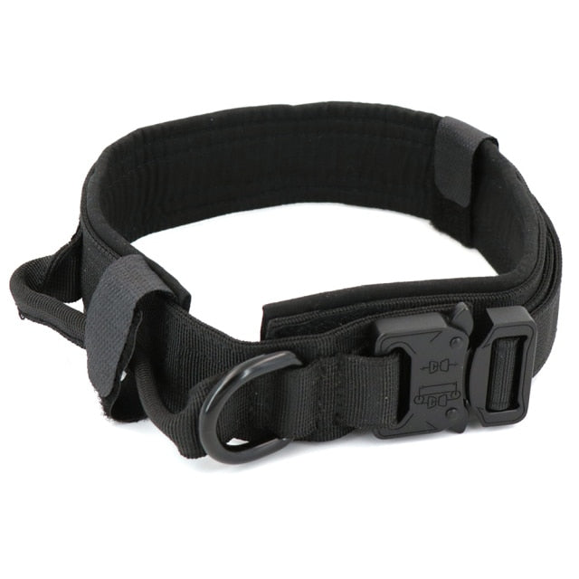 Dog Collar Adjustable Tactical And Leash Set