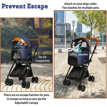 Load image into Gallery viewer, Luxury Folding Pet Stroller for Medium Dogs &amp; Cats
