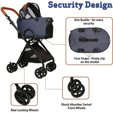 Load image into Gallery viewer, Luxury Folding Pet Stroller for Medium Dogs &amp; Cats
