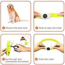 Load image into Gallery viewer, HONEYCARE LED USB Rechargeable Glowing Adjustable Waterproof Silicone Flashing Light Up Pet Collar
