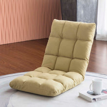 Load image into Gallery viewer, Floor Chair 100x42x12CM Adjustable 14-Position with Back Support for Meditation
