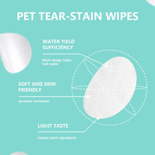 Load image into Gallery viewer, Pet Eye Cleaning Round Pad Dogs Tear Stain Remover Wipes
