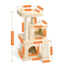 Load image into Gallery viewer, Cat Tree House Condo Perch Scratching Multi-Level Tower
