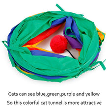 Load image into Gallery viewer, Cat Tunnel Collapsible Play Toy Indoor Outdoor
