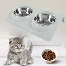 Load image into Gallery viewer, Kitten Dual Use Pet Bowl Food Class Plastic Stainless
