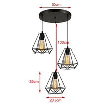 Load image into Gallery viewer, Three Chandelier Geometric Nested Hanging Chandelier For Table Dining
