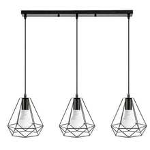 Load image into Gallery viewer, Three Chandelier Geometric Nested Hanging Chandelier For Table Dining
