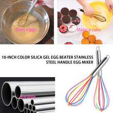 Load image into Gallery viewer, Colorful Silicone Kitchen Whisk Non-Slip Easy to Clean
