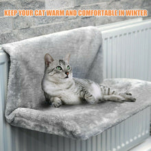 Load image into Gallery viewer, Warm Cat Hanging Hammack Radiator Bed Soft Fleece Durable Metal Iron
