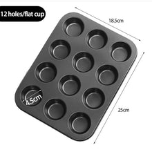 Load image into Gallery viewer, 6/12 Hole Cupcake Baking Tray Nonstick Cake
