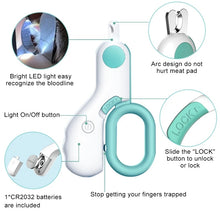 Load image into Gallery viewer, Professional Pet Dog Nail Clipper LED Light Scissors
