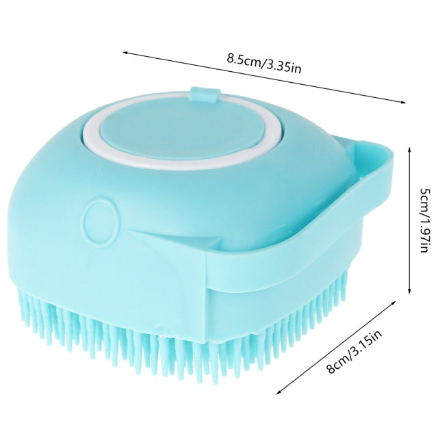 Pet Dog Bath Brush Massage Comb Bathroom Shower Cleaning Grooming