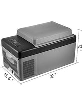 Load image into Gallery viewer, VEVOR Mini Car Refrigerator - Freezer 20L 22L 35L 45L 55L Portable Compressor Cooler 12V/24V DC 110-240V
