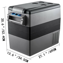 Load image into Gallery viewer, VEVOR Mini Car Refrigerator - Freezer 20L 22L 35L 45L 55L Portable Compressor Cooler 12V/24V DC 110-240V
