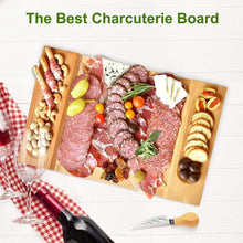 Load image into Gallery viewer, Bamboo Cheese Board Home Cooking Charcuterie Platter
