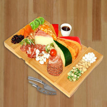 Load image into Gallery viewer, Bamboo Cheese Board Home Cooking Charcuterie Platter
