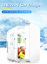 Load image into Gallery viewer, 8L Mini Refrigerator Cooler 12V/220V for Vehicle, Home, Camping
