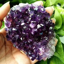 Load image into Gallery viewer, 100-150g Large Natural Brazilian Amethyst Quartz Crystal Cluster
